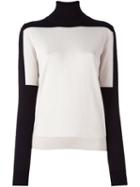 Jil Sander Colour Block Jumper, Women's, Size: 36, Black, Virgin Wool