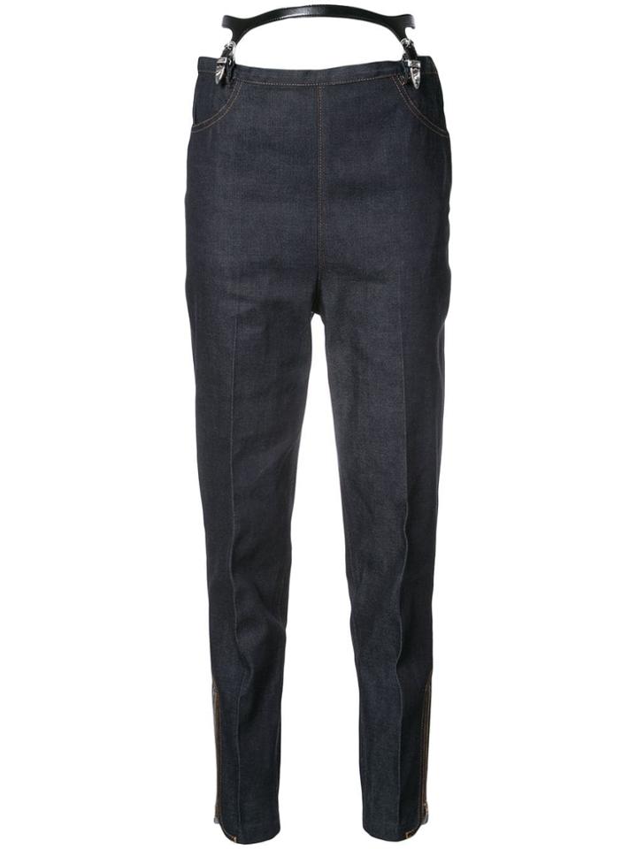 Toga Suspenders Tapered Jeans - Blue