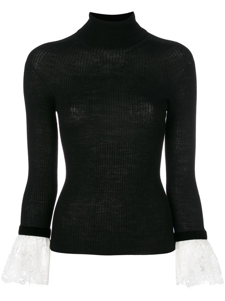 Philosophy Di Lorenzo Serafini Fitted Knitted Sweater - Black