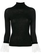 Philosophy Di Lorenzo Serafini Fitted Knitted Sweater - Black