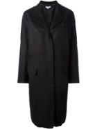Opening Ceremony Oversized Lightweight Overcoat, Women's, Size: 4, Black, Linen/flax/polyester