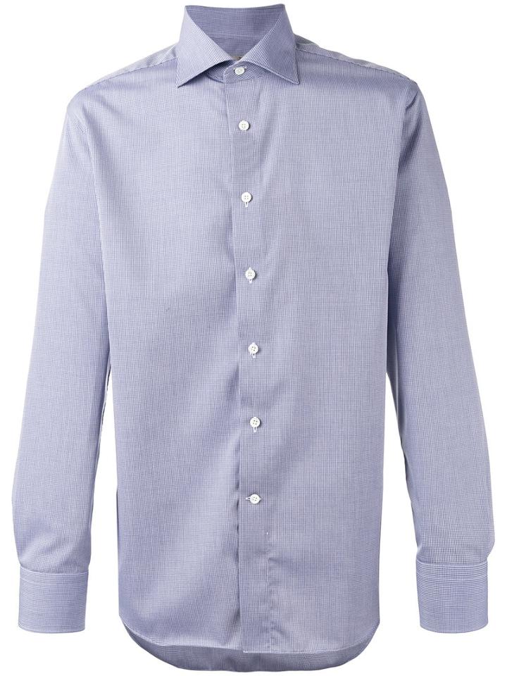 Canali - Classic Shirt - Men - Cotton - 40, Blue, Cotton