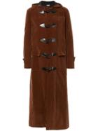 Comme Des Garçons Pre-owned Velvet Long Coat - Brown