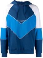 Givenchy Contrasting Panels Hoodie - 490 Blue/white