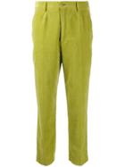 Forte Forte Crushed Velvet Suit Trousers - Green