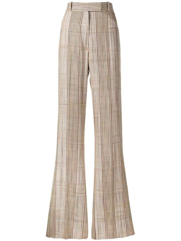 Golden Goose Deluxe Brand Long Plaid Trousers - Brown