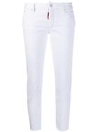 Dsquared2 Taglio Vivo Skinny Cropped Jeans - White