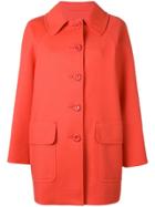 Boutique Moschino Classic Midi Coat - Yellow & Orange