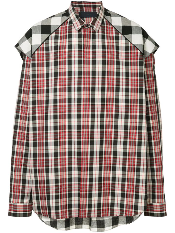 Juun.j Deconstructed Oversized Shirt - Red