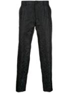 Dolce & Gabbana Floral Print Chinos - Black