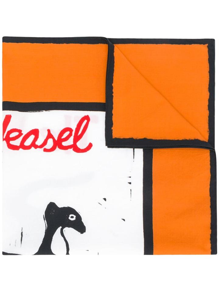 Holland & Holland Hugo Guinness Animal Scarf - Orange