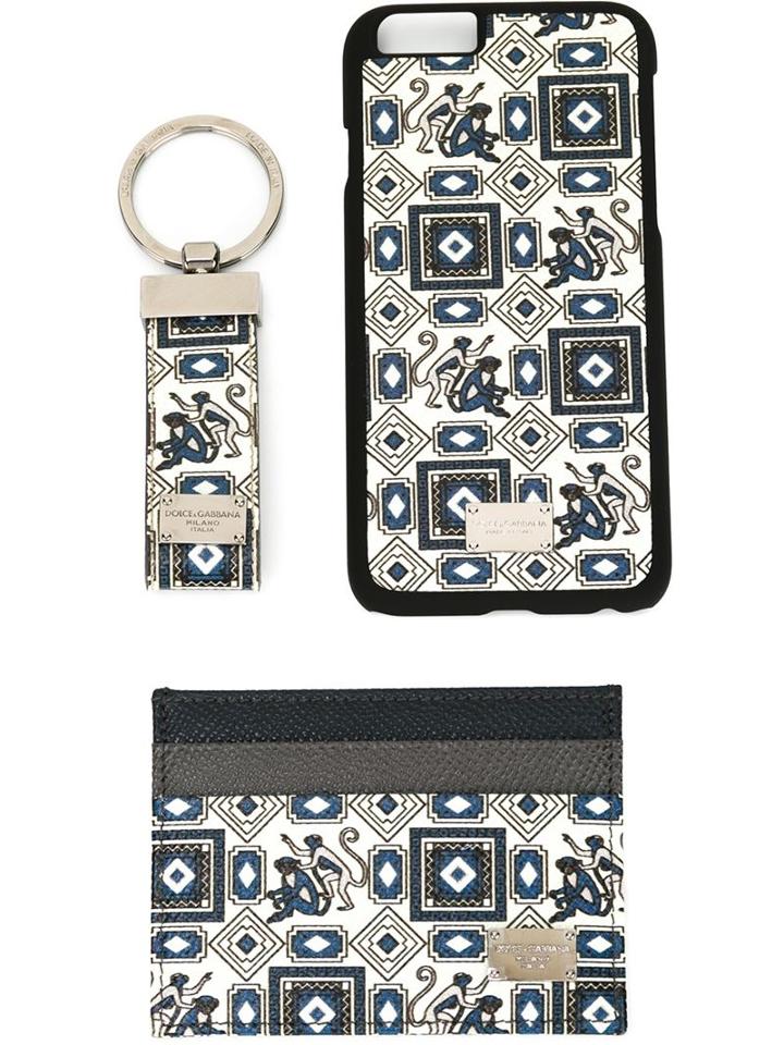 Dolce & Gabbana Monkey Print Iphone 6 Case, Cardholder And Keyring Set