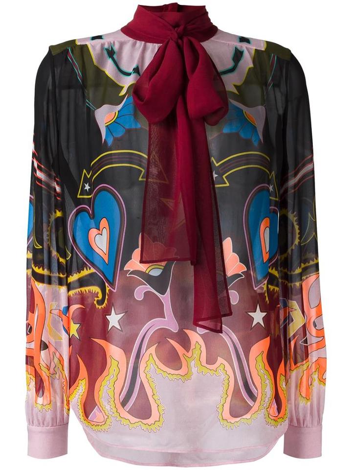 Mary Katrantzou 'waltz' Western Cowboy Blouse, Women's, Size: 6, Silk