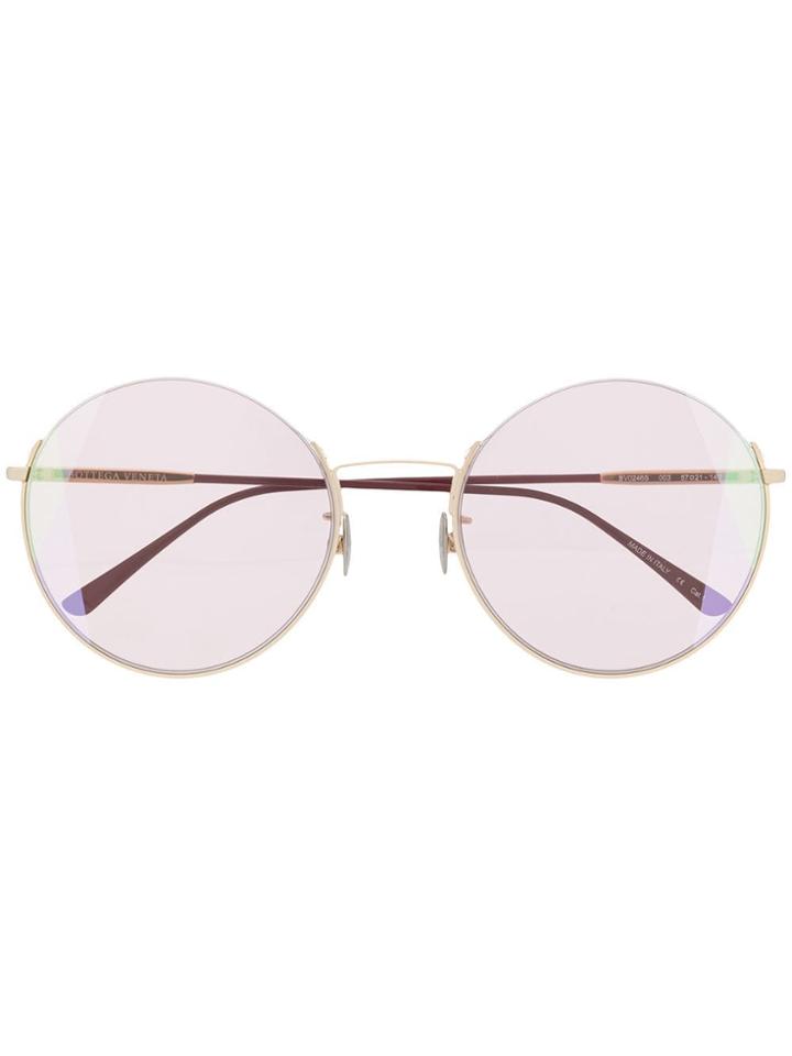 Bottega Veneta Eyewear Round Sunglasses - Pink