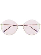 Bottega Veneta Eyewear Round Sunglasses - Pink