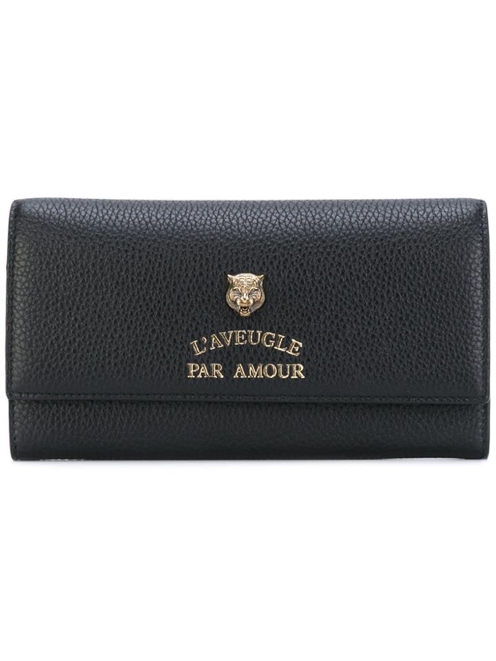Gucci Animalier Wallet - Black