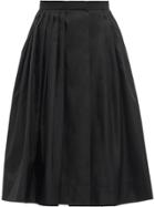 Prada High-waisted Pleated Skirt - Black