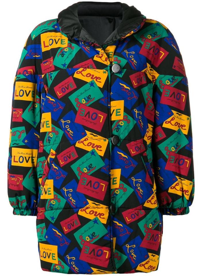 Yves Saint Laurent Pre-owned Love Reversible Coat - Black