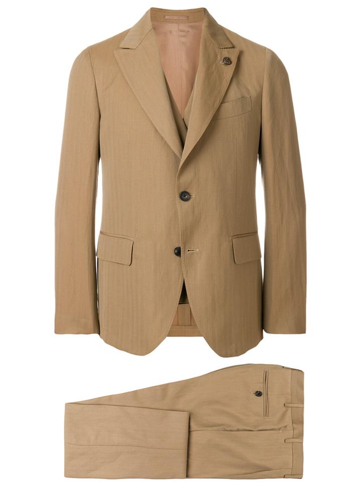Gabriele Pasini Three-piece Dinner Suit - Nude & Neutrals