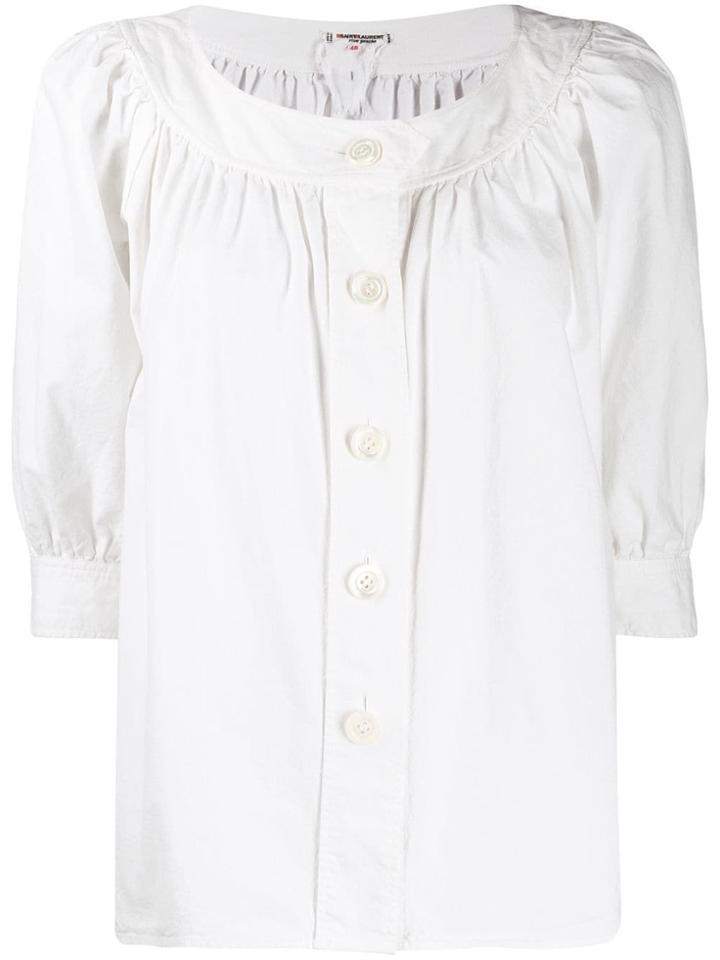 Yves Saint Laurent Vintage 1980's Gipsy Blouse - White