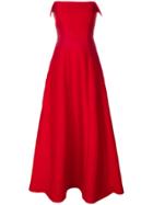 Alberta Ferretti Tulip Maxi Dress - Red