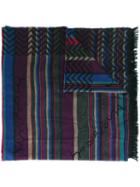 Missoni Striped Scarf, Men's, Viscose/wool