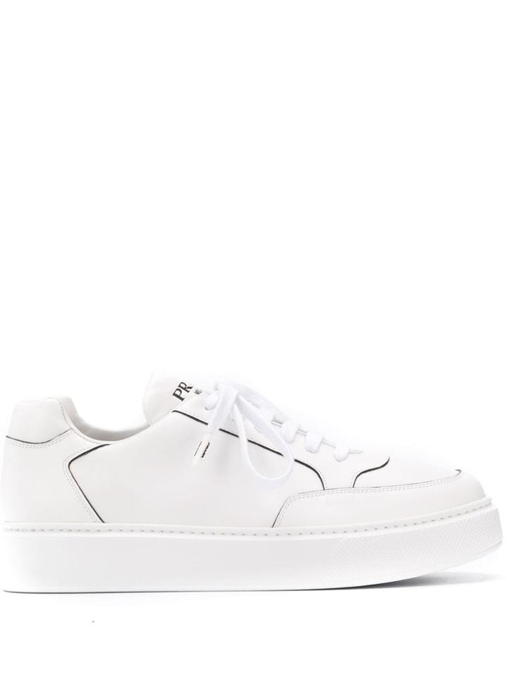 Prada Logo Low-top Sneakers - White