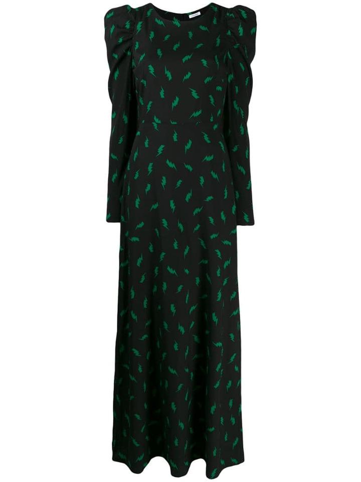 P.a.r.o.s.h. Lightening Print Dress - Black