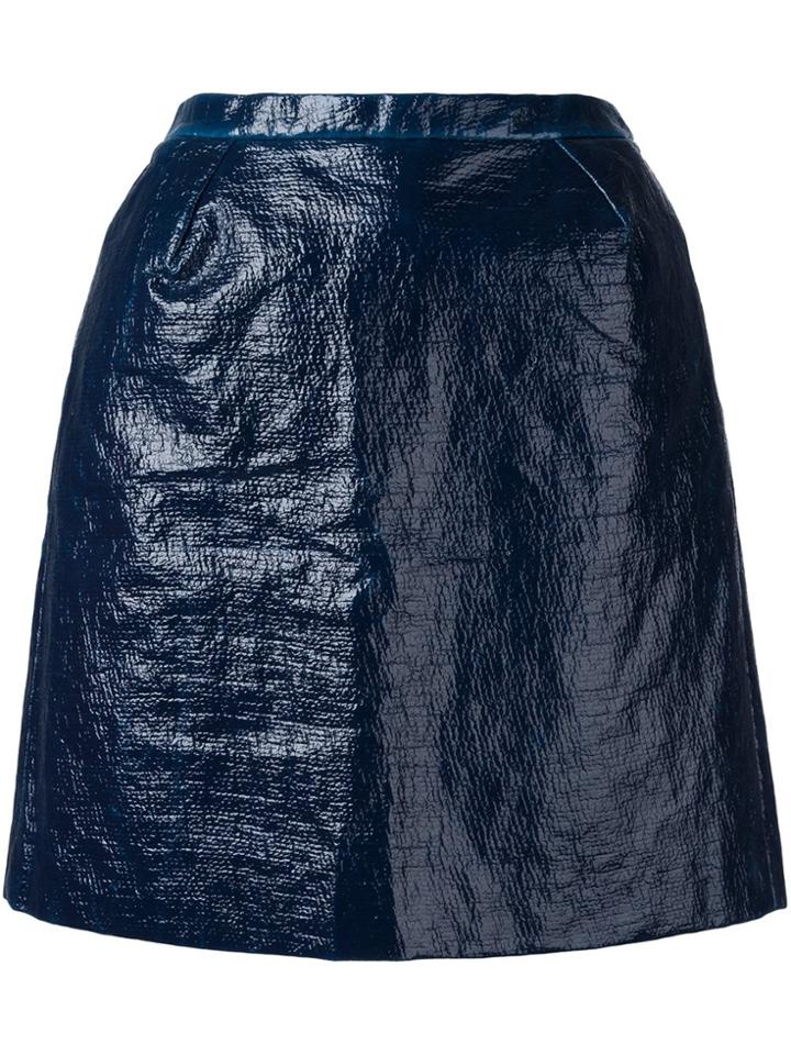 Delpozo Angular Fitted Skirt - Blue