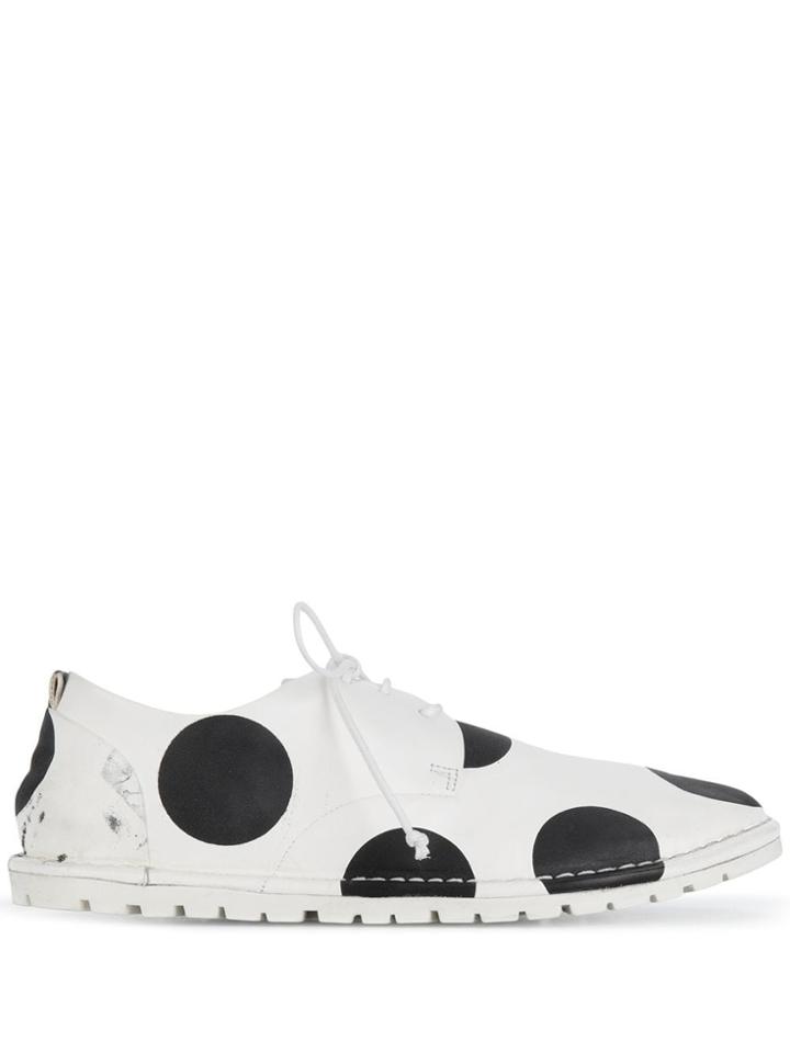 Marsèll Polka Dot Print Sneakers - White