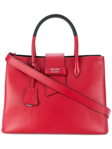 Prada Paradigm Tote Bag - Red