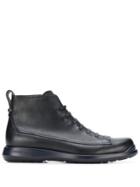 Giorgio Armani Lace-up Boots - Black