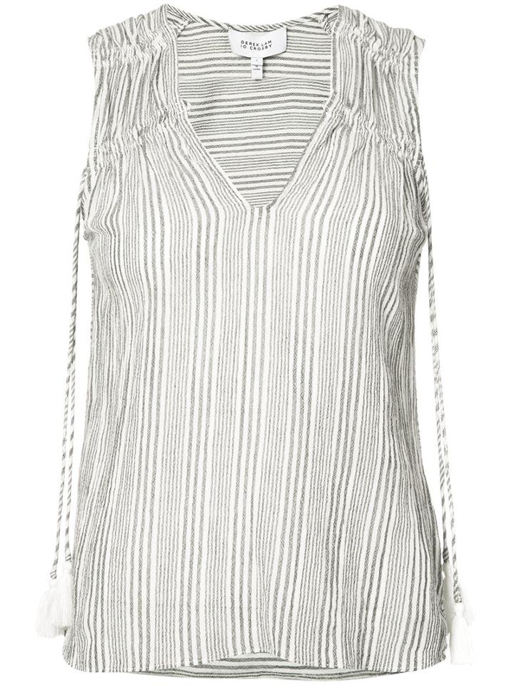 Derek Lam 10 Crosby - Tassel Vest - Women - Cotton - 4, Grey, Cotton