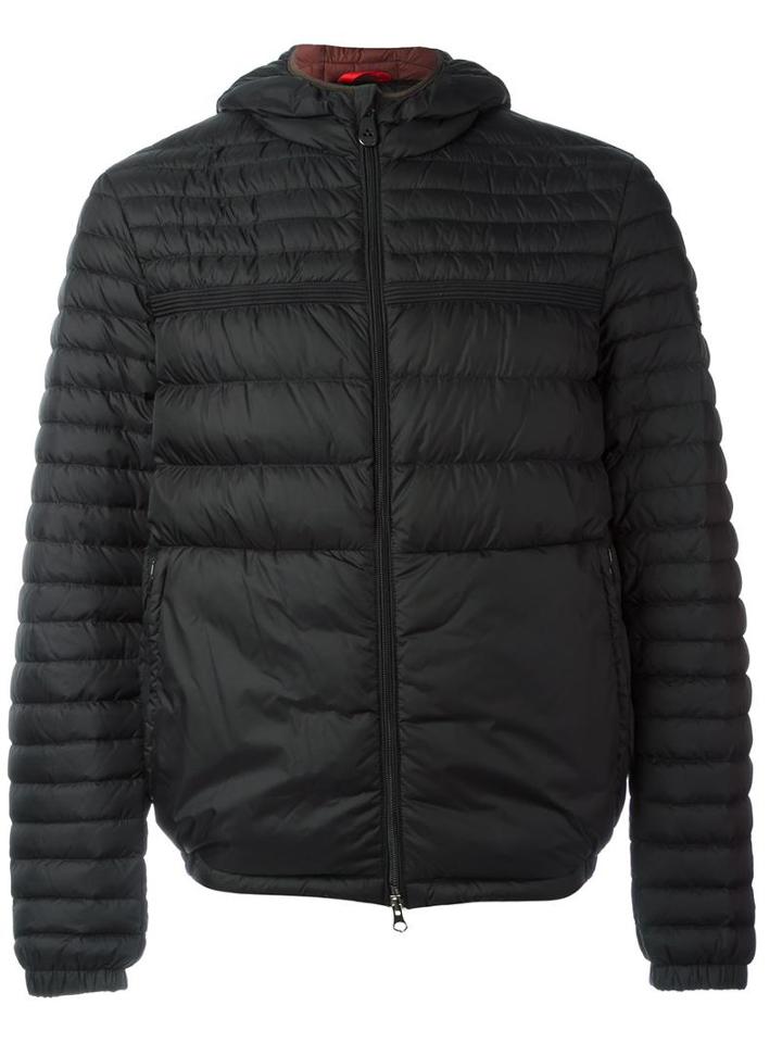 Peuterey Zipped Hooded Jacket, Men's, Size: Large, Black, Polyamide/feather Down
