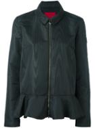 Moncler Gamme Rouge - Peplum Hem Jacket - Women - Silk/polyester - 3, Women's, Black, Silk/polyester