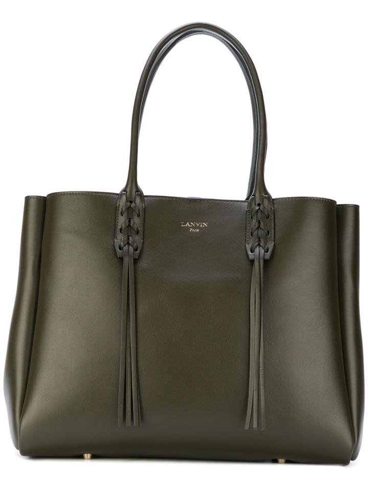 Lanvin Fringed Shopper Tote - Brown