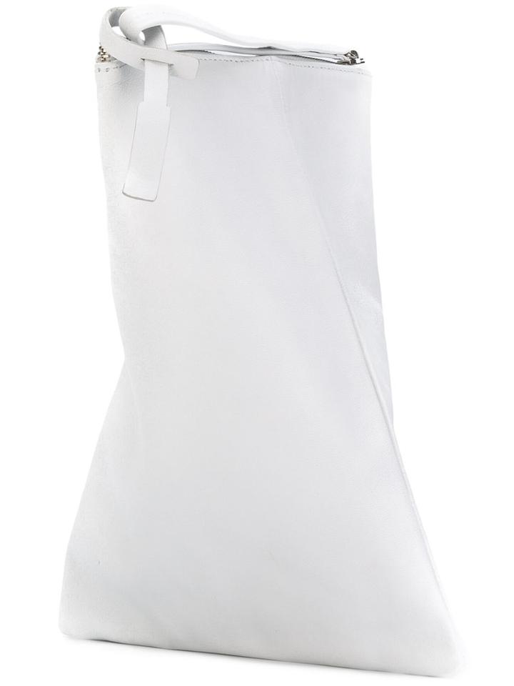 Casa Nata - Twist Clutch - Women - Nappa Leather - One Size, Women's, White, Nappa Leather
