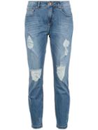 Amapô Cropped Skinny Jeans - Blue