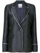 Essentiel Antwerp - Embroidered Blazer - Women - Polyester/acetate/viscose - 42, Blue, Polyester/acetate/viscose