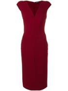 Tom Ford - Sleeveless Fitted Dress - Women - Silk/spandex/elastane/viscose/polyacrylic - 40, Red, Silk/spandex/elastane/viscose/polyacrylic