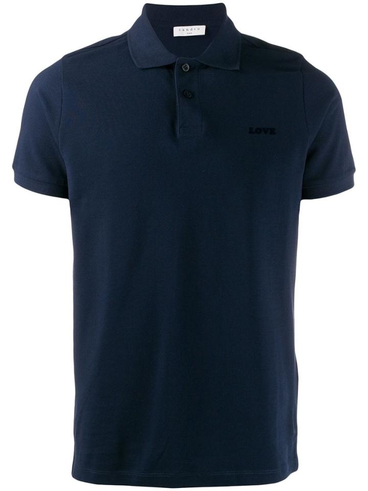 Sandro Paris Love Polo Shirt - Blue