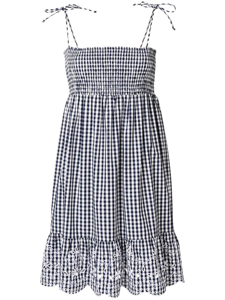 Tory Burch Convertible Gingham Beach Dress - Blue