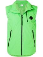 Cp Company Concealed Hood Zip Vest - Green