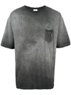 Saint Laurent Classic Crew Neck T-shirt, Men's, Size: Medium, Grey, Cotton