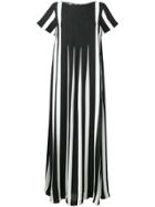 Pierantoniogaspari Striped Long Dress - Black
