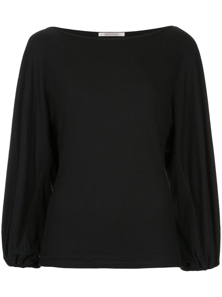 Theatre Products Ribbed Blouse - Black