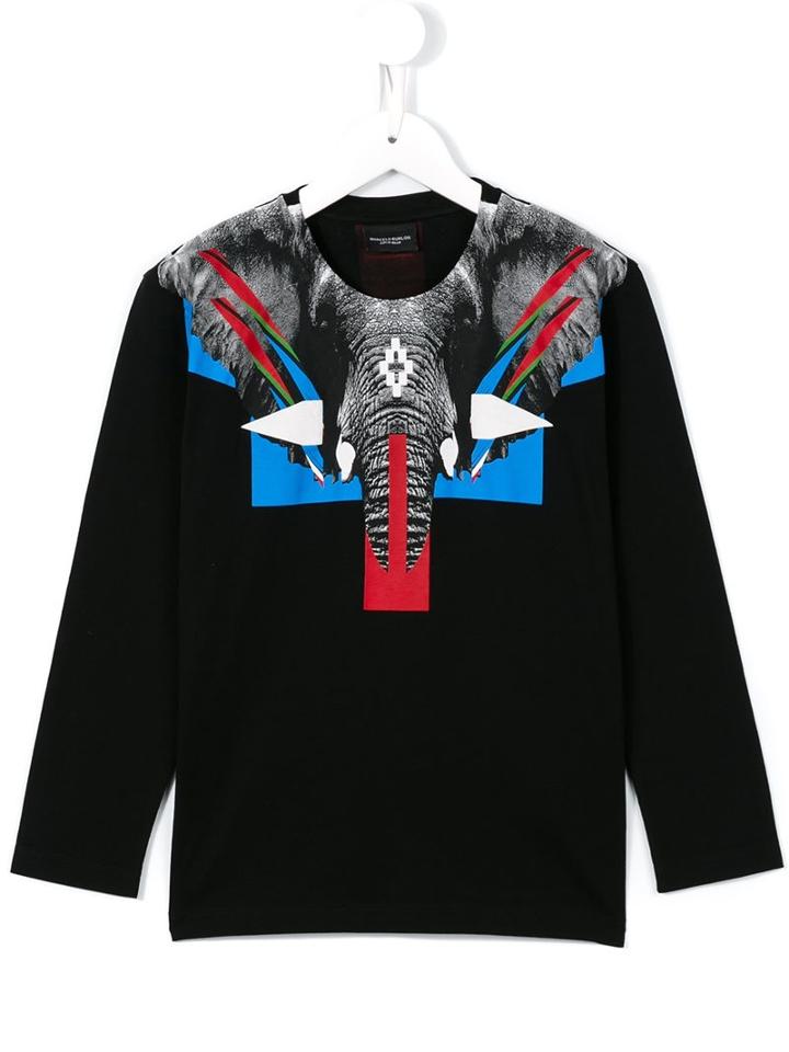 Marcelo Burlon County Of Milan Kids 'elephant' T-shirt, Boy's, Size: 8 Yrs, Black