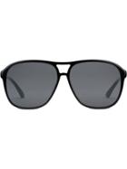Gucci Eyewear Specialized Fit Aviator Acetate Sunglasses - Black