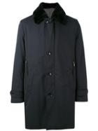 Brioni - Fur Trimmed Coat - Men - Polyester/spandex/elastane/beaver Fur - S, Black, Polyester/spandex/elastane/beaver Fur