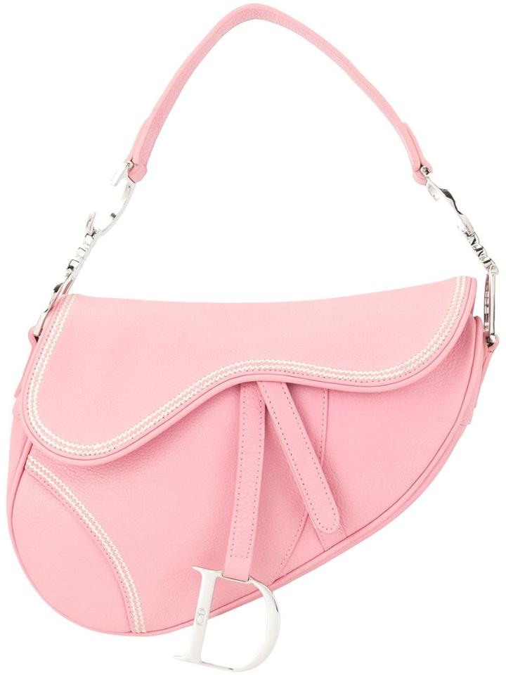 Christian Dior Vintage Saddle Hand Bag - Pink